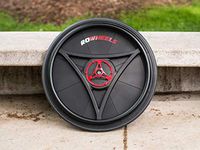 Rowheels LX Low Gear Wheelchair Wheels (Easy to use), Quick Release, Reverse Propulsion, Protects The Shoulders from Injury, Compatible with Most wheelchairs, Reduces Pain in arms and Hands (Red, 25)