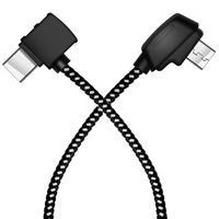 Hanatora 8.14 Inch Nylon Braided Remote Controller OTG Tablet Type-C Cable for DJI Mavic MINI,Mavic 2 Pro Zoom/Mavic Air/Mavic Pro Platinum,Data Connect Android Cellphone Accessories(Type-C connector)