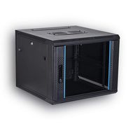 [Assembled] KENUCO IT Network Server Data Devices Rack Deluxe IT Wall Mount Cabinet Enclosure 19-Inch Server Network Rack with Locking Door 16-Inches Deep Black (23.6'' x 17.7'' x 9U)