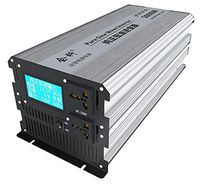 HuiKe Off Grid 2500W Pure Sine Wave Inverter 48VDC to 120VAC 110V Solar Power Inverter LCD Display for Solar, RV, Car, Boat
