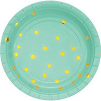 Creative Converting 329947 LUNCHEON PLATE, FOIL, 7", Multicolor