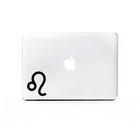 (2X) StickAny Laptop Series Leo Sticker for MacBook Pro, Chromebook, Surface Pro, and More (Black)