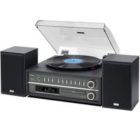 TEAC MCD800B 20-watt Turntable System with AM/FM/CD/Wireless Technology in Black