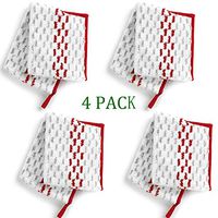 Microfiber Spray Mop Pads, Mop Refills Replacement Pads Head Washable Reusable Red, 4 Pack