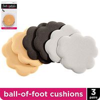 Foot Petals Tip Toes | 3-Pack | Cushioned Ball of Foot Inserts