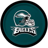 Creative Converting 8 Count Philadelphia Eagles Paper Dessert Plates - 419524