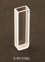 UNICO S-90-310Q Spectrophotometer Cuvette with Stopper, 5 mm Path Length, 170 to 2500 Nm Wavelength Range, 48 mm Height, 1.7 Ml Capacity, Quartz, Rectangular Shape