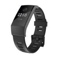 MIJOBS Bands Compatible with Fitbit Charge 3, Original Waterproof Replacement Wristbands for Fitbit Charge 3, Fitness Wristband Replacement Bands Sports Accessories (Black)