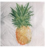 Cypress Home Golden Pineapple Cocktail Beverage Paper 3-ply Napkins, 40-ct.