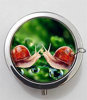 BlackKey Snail 3-Compartment Decorative Pocket Gift Box Case Organizer for Pill, Color 1 -2013