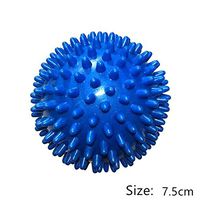 Leoie Portable Muscle Relaxation Sports Fitness Foot Massage Ball Hedgehog Body Pain Stress Relief Massager Dark Blue 7.5cm
