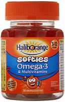 Milkorange Softies Omega-3 & Multivitamins 3-12 Years, 30 Orange Softies