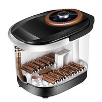 Foot Massager 2.6kg Shiatsu, Foot Spa/Bath Massager with Heat Bubbles Rolling 3 in 1 Function,12 Massage Rollers,Inner Depth17cm,44×50×34cm