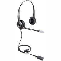 VoiceJoy Binaural Headset with Noise Cancelling Microphone with QD (Quick Disconnect),Compatible with VoiceJoy and Plantronics QD Quick Disconnect Connector