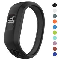 Meifox Compatible with Garmin vivofit JR Bands for Kids,Solf Silicone Replacement Band with Garmin Vivofit JR/Vivofit JR 2 / Vivofit 3 (Black, Large)