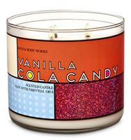 Bath and Body Works Vanilla Cola Candy Candle - Large 14.5 Ounce 3-Wick Candy - Discontinued Soda Scent Limited Edition