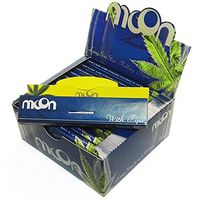 Moon Blue Cigarette Tobacco Rolling Papers Long Size Slim 125 * 44mm W Tips 768 Leaves