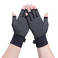 YOWBAND Grippy Compression Gloves for Men&Women – Anti-Slip Fingerless Gloves for Rheumatoid Arthritis, Carpal Tunnel, RSI Osteoarthritis & Tendonitis
