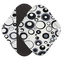 Jonerytime❤️ Reusable Bamboo Cloth Washable Menstrual Pad Mama Sanitary Towel Pad (L, Black)