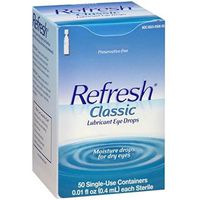 REFRESH Classic Lubricant Eye Drops Single-Use Containers 50 Each (Pack of 4)