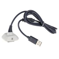 Wiresmith Play and Charge Cable Cord for Xbox 360 Wireless Controller - White