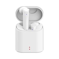 Bluetooth 5.0 Wireless Earbuds,True Wireless Bluetooth Headphones with 24 Hour Playtime Deep Bass HiFi 3D Stereo Sound,Built-in Mic with Portable Charging Case for Smartphones and Laptops White