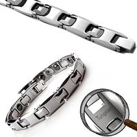 Accents Kingdom Men's Tungsten Carbide Magnetic Sport Golf Bracelet 7.5"