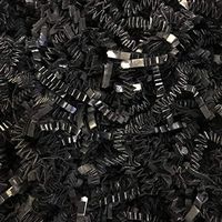 Black Cat Avenue 1 LB Black Crinkle Cut Paper Shred Filler for Gift Wrap and Basket Filler
