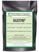 Digestive Enzyme Complex Powder - Full Spectrum Patented All Vegetarian Source by DigeZyme (R), 4 oz (113 g)