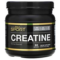 California Gold Nutrition, Creatine Powder, Micronized Creatine Monohydrate, Creapure, Unflavored 16 oz (454g), Milk-Free, Fish Free, Gluten-Free, Shellfish Free, Soy-Free, Sugar-Free, Wheat-Free, CGN