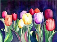 Hi-Look Microfiber Cleaning Cloth - Evening Tulips