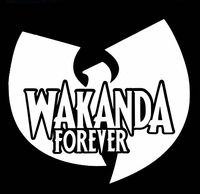 Wakanda Forever Wu Tang Clan Decal Vinyl Sticker|Cars Trucks Vans Walls Laptop| White |5.5 x 5 in|CCI1610