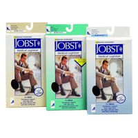 Men's 30-40 mmHg Closed Toe Knee High Support Sock Size: Large, Color: Brown