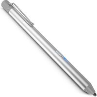 LACORAMO Stylus Pen for iPad Pro 6 5 4 3 2 1 Air Mini Series, Active Stylus Pencil USB Rechargeable with Metal Clip and Fine Point, Support 40 Hours Work and 30 Days Standby (Silver)