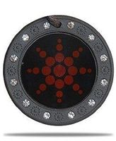 EHM Energy Balance Pendant - Negative Ion Balance Power - Volcanic Lava Nano- Fusion Charm - Electromagnetic Field Protection & Energy Biofield Treatment Aid (Rare Red with Crystal Ring)