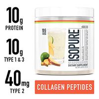Isopure Multi Collagen Peptides Protein Powder, Vitamin C for Immune Support, Type 1, 2 & 3, Keto Friendly, for Recovery Support, Joints, Cartilage, Skin & Nails - Gluten Free, Mango Lime, 15 Servings