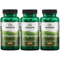 Swanson D-Mannose 700 mg 60 Caps 3 Pack