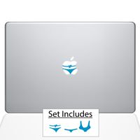 The Decal Guru 0216-MAC-15P-LB 1008-MAC-13A-G Beach Babes MacBook Decal Vinyl Sticker - 15" MacBook Pro (2015 & Older) - Light Blue