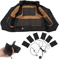 Gorgebuy Clothing Heating Pad - 6 PCS 6-in-1 USB Electric Clothes Heating Pad - Carbon Fiber Heated Clothes Pad with Adjustable Third Gear Mat Sheet Heater for Warm Women Men Mittens