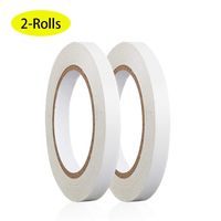 BYUEE 2 Rolls 15-MM by 30-Yards Double Sided Tape for Arts, Crafts, Scrapbooking, Rubber Stamps, Card Making, Gift Wrapping (2-Rolls)