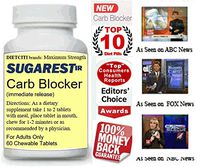SUGAREST-ir 90 ct Top Carb Blocker Weight Loss Diet Pills Max Strength Lose Weight CHEWABLE Supplement USA for Women & Men 90 ct