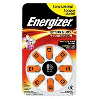 Energizer AZ13EZ-8 Size 13 EZ Change Hearing Aid Battery Retail Pack