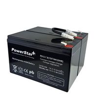 PowerStar Replacement 2X 12V 7Ah SLA Backup Battery Kit for APC, UPS XS1500 Replaces PS-1290 and RBC5