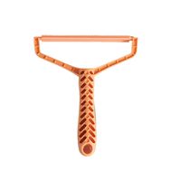 Choosebuy Manual Clothes Lint Remover, Honeycomb Plastic Handle Clothes Fuzz Shaver Lint Remover Hairball Remover Epilator for Clothing, Bedding, Furniture and Car Upholstery (Orange, 1PC)
