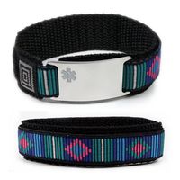 DNR Sport Medical ID Alert Bracelet with Decorative Adjustable Wristband.