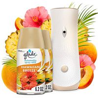 Glade Automatic Spray Refill and Holder Kit, Air Freshener for Home and Bathroom, Hawaiian Breeze, 6.2 Oz, Pack of 2 Refills