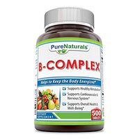 Pure Naturals B-Complex, 500 Tablets -Supports Healthy Metabolism* -Supports Cardiovascular & Nervous System* -Supports Overall Health & Well-Being*