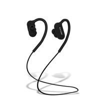 Kin Vale Bluetooth Headset, Wireless Hands Free in Ear Sport Headphone Waterproof Noise Reduction HD Sound Stereo Music Support Voice Prompt Call Time up to 8 Hours Range 10 Meters (Black)