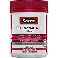 Swisse Ultiboost CoQ10 Co-Enzyme Q10 | Antioxidant for Heart Health, Energy Production| 150 mg, 180 Tablets