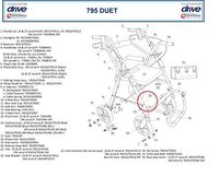 Drive Folding Hinge Bolt - Models 795 & 750 - Each
